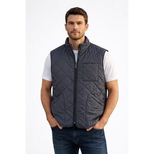 NWT JOS A BANK Size Large Traveller Quilted Vest Mens Dark Gray Pockets
Grey